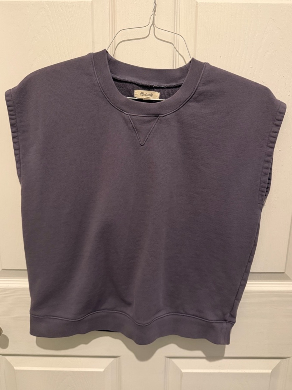 Madewell Sleeveless Sweatshirt Dark Gray